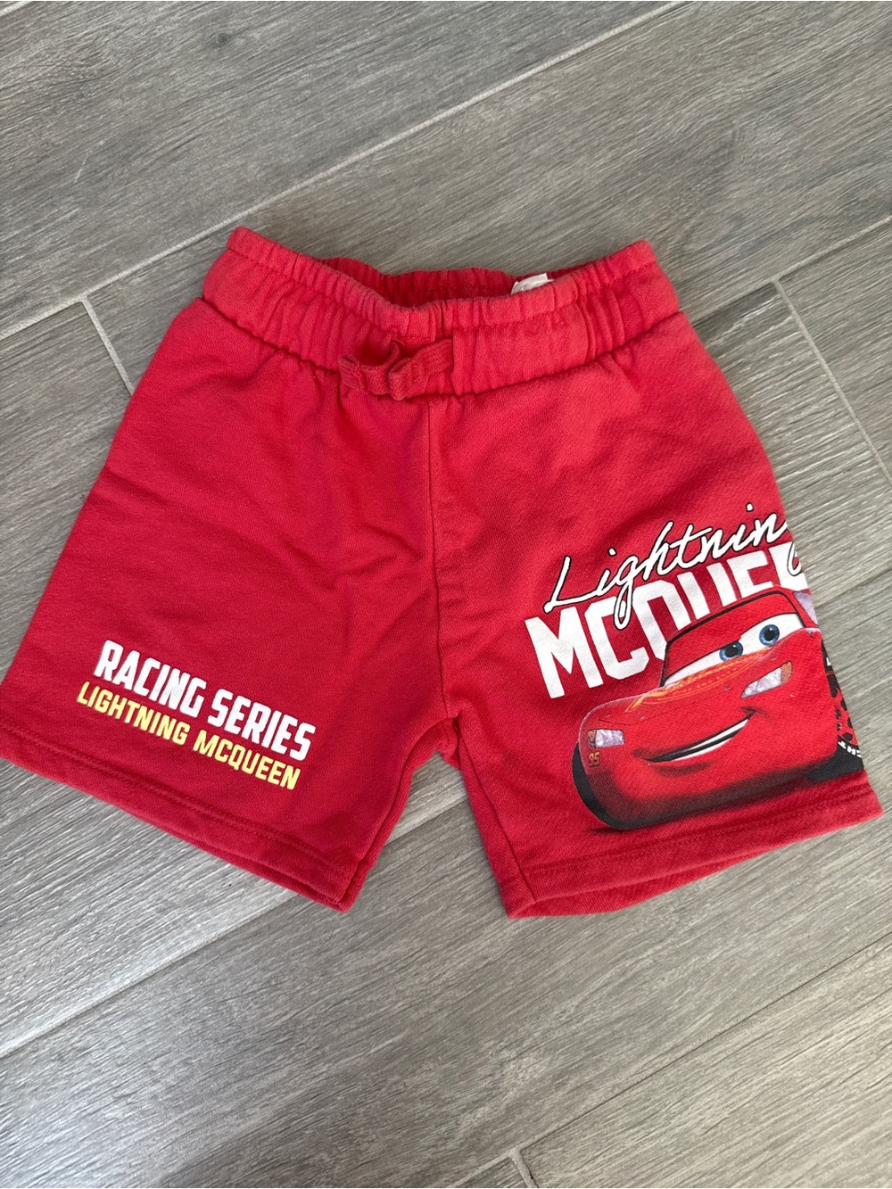 ZARA Disney Lightning McQueen Red Kids Shorts